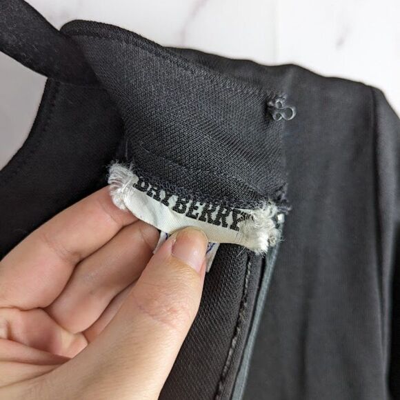 Vintage 70s Black Tweed Fringe Mock Neck Dress Long Sleeve ILGWU Mod Size Medium - Picture 8 of 9